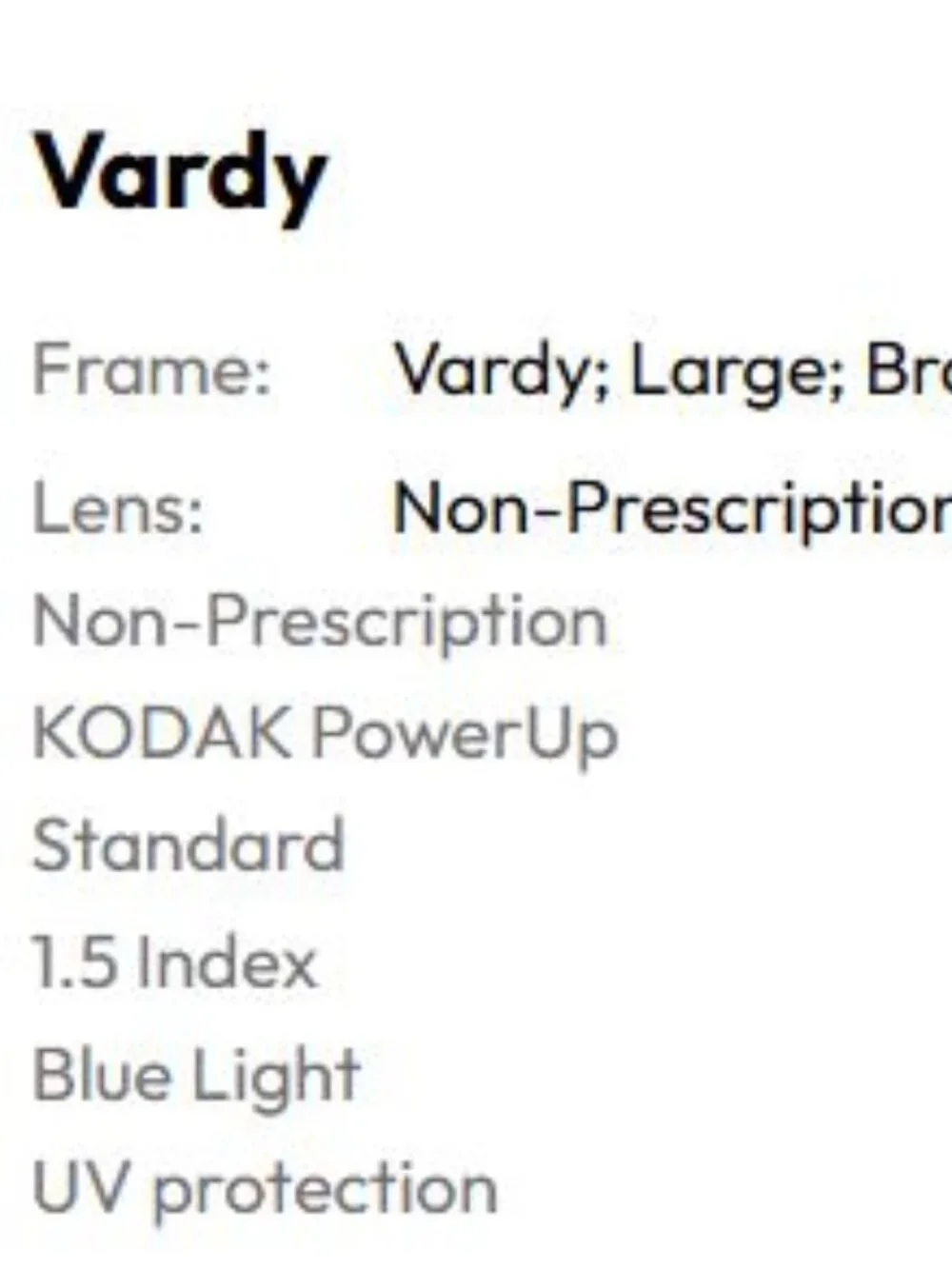 Vardy Blue Light/UV Glasses